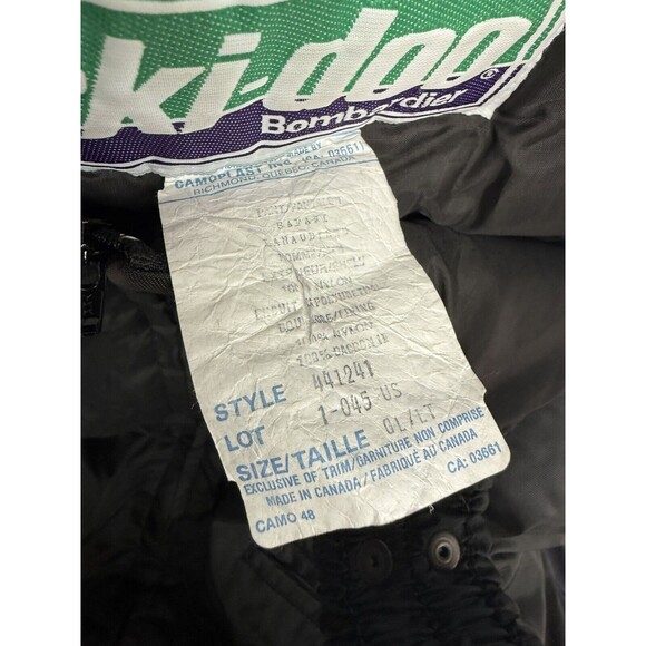 Skidoo SnoGear Bombardier Alaska High Pants Mens Bibs Black Size GL/LT SKI 34x31 - Picture 7 of 7